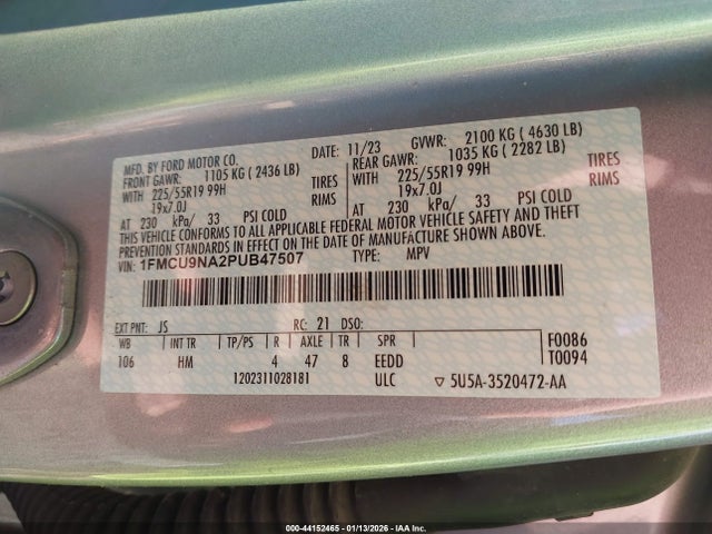 Ford Escape St-line Select 2023 1FMCU9NA2PUB47507 Image 9