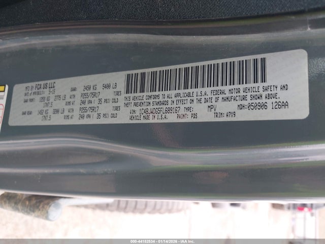 2015 Jeep Wrangler Unlimited Sport მანქანა იყიდება აუქციონზე, vin: 1C4BJWDG5FL689167, აუქციონის ნომერი: 44152534