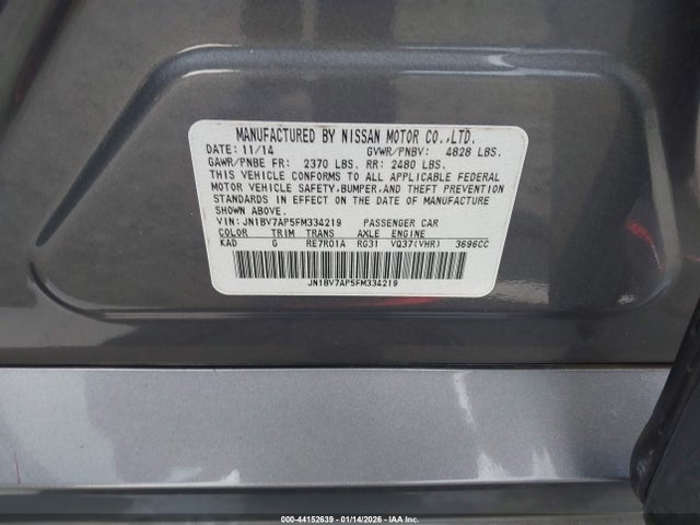 JN1BV7AP5FM334219 Infiniti Q50