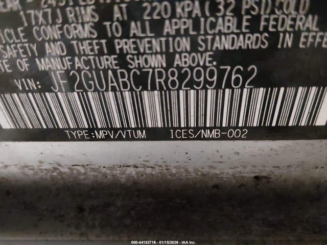44152716 :رقم المزاد ، JF2GUABC7R8299762 vin ، 2024 Subaru Crosstrek مزاد بيع