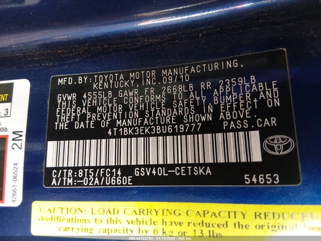 2011 TOYOTA CAMRY 4T1BK3EK3BU619777 Photo 8