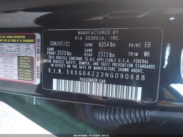5XXG64J23NG090688 KIA K5 Gt-line