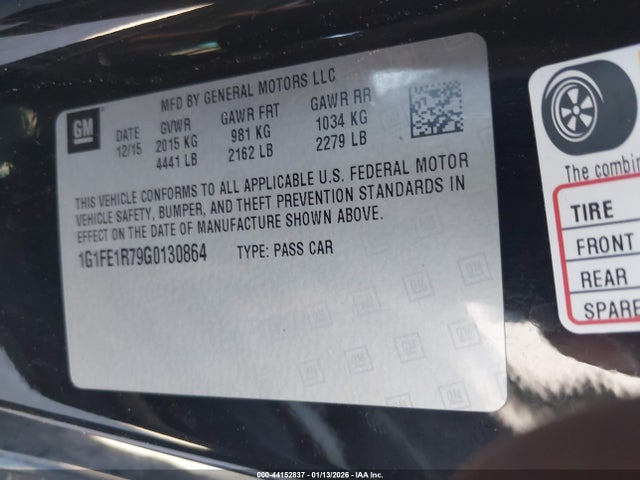 1G1FE1R79G0130864 Chevrolet Camaro 1ss