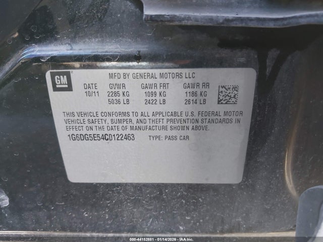 2012 CADILLAC CTS 1G6DG5E54C0122463 Photo 8