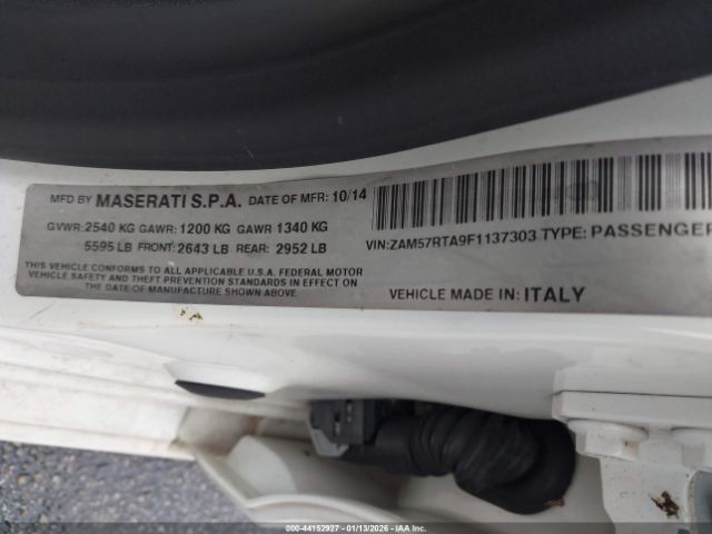 2015 MASERATI GHIBLI ZAM57RTA9F1137303 Photo 8
