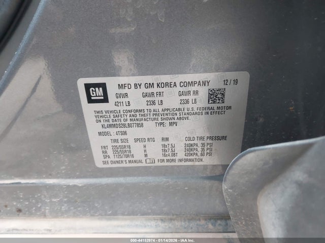 Продажа на аукционе авто 2020 Buick Encore Gx Fwd Select, vin: KL4MMDS28LB077858, номер лота: 44152974