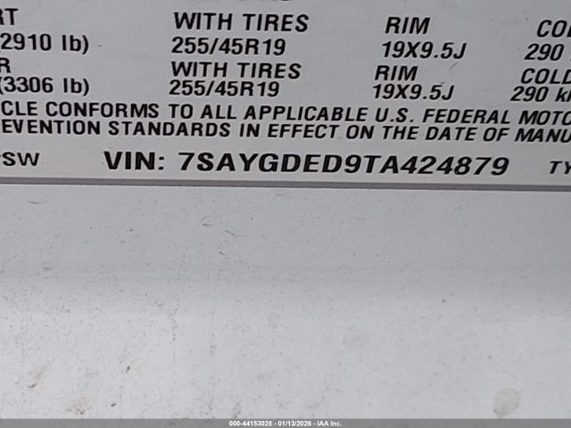 Aukcja sprzedaży 2026 Tesla Model Y Premium Rear-wheel Drive, vin: 7SAYGDED9TA424879, numer aukcji: 44153028