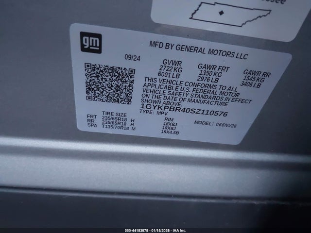 2025 CADILLAC XT6 1GYKPBR40SZ110576 Photo 8