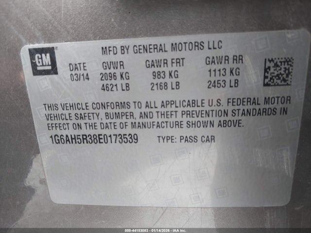 2014 CADILLAC ATS 1G6AH5R38E0173539 Photo 8