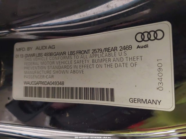 2013 AUDI S5 WAUCGAFR6DA049348 Photo 8