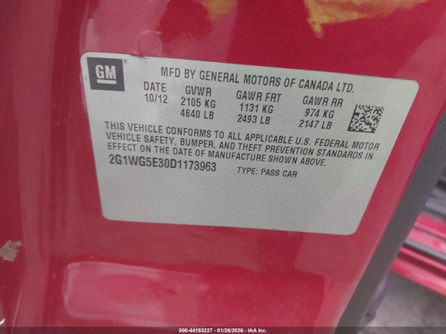 2013 CHEVROLET IMPALA 2G1WG5E30D1173963 Photo 8