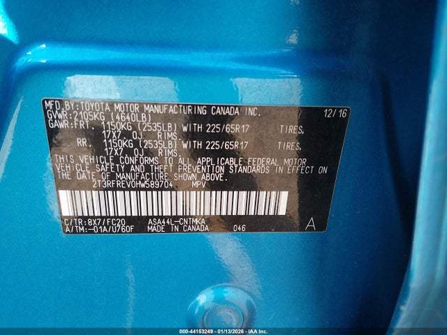Toyota Rav4 Xle 2017 2T3RFREV0HW589704 Image 9