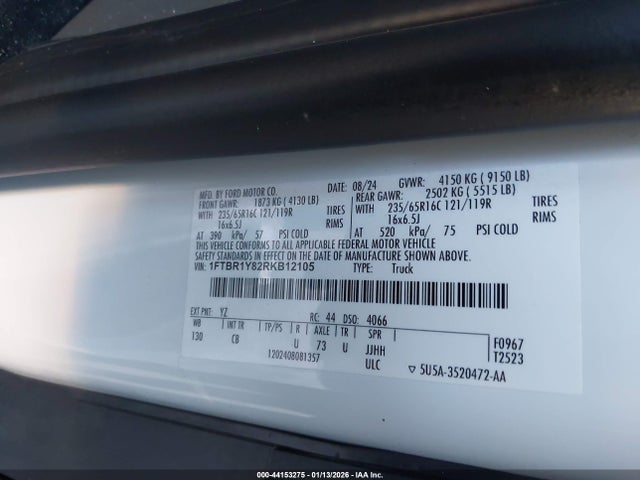 1FTBR1Y82RKB12105 Ford Transit-250