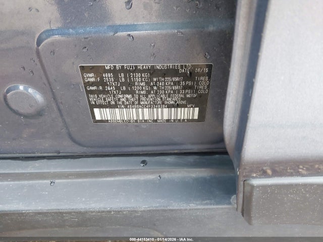 Subaru Outback 2.5i Premium 2015 4S4BSACC4F3348384 Image 9