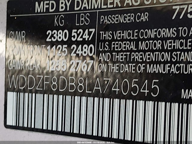 2020 MERCEDES-BENZ E 350 WDDZF8DB8LA740545 Photo 8