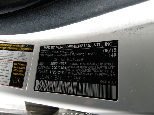 Mercedes-Benz C 300 2016 55SWF4JB4GU102587 Image 9
