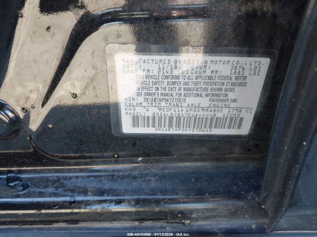2019 NISSAN SENTRA 3N1AB7AP5KY270615 Photo 8
