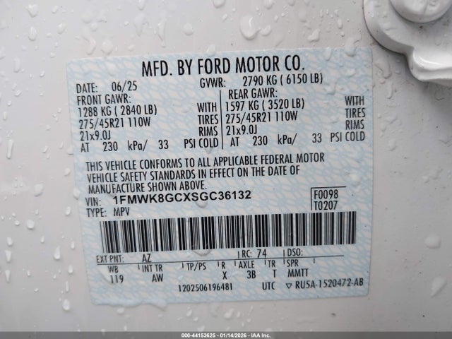 1FMWK8GCXSGC36132 Ford Explorer St