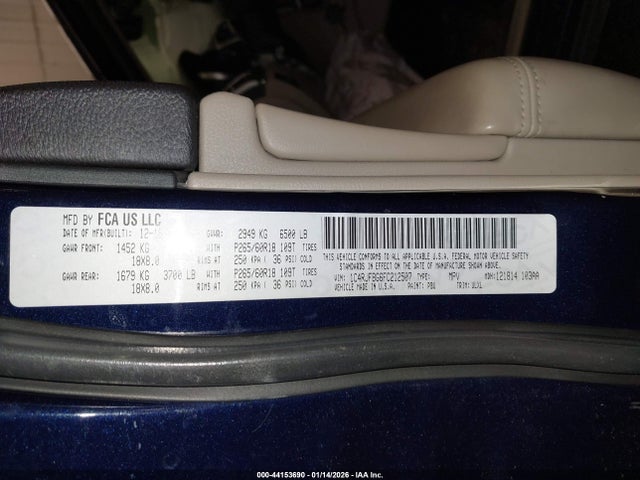 1C4RJFBG6FC212507 Jeep Grand Cherokee Limited