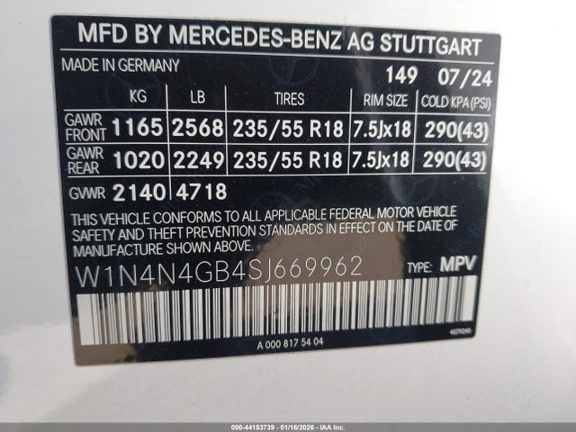 W1N4N4GB4SJ669962 Mercedes-Benz Gla 250 4matic