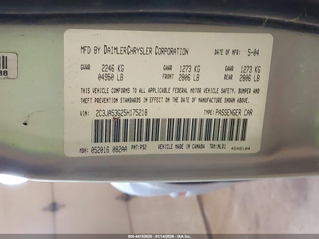 2005 CHRYSLER 300 2C3JA53G25H175218 Photo 8
