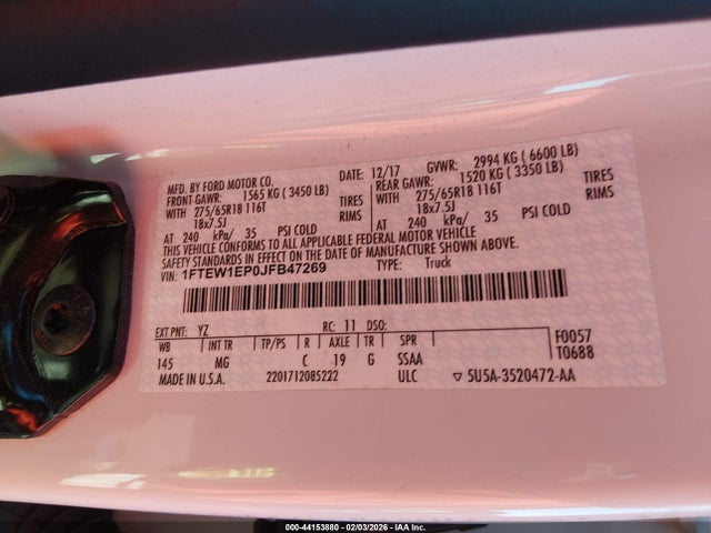 2018 FORD F-150 1FTEW1EP0JFB47269 Photo 8