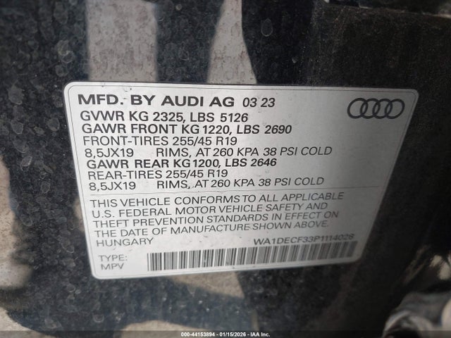 2023 AUDI Q3 WA1DECF33P1114028 Photo 8