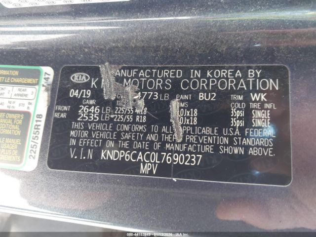 2020 KIA SPORTAGE KNDP6CAC0L7690237 Photo 8
