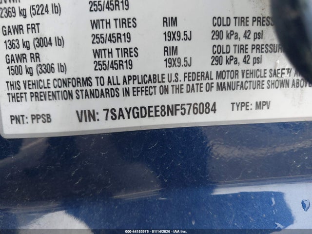 2022 TESLA MODEL Y 7SAYGDEE8NF576084 Photo 8