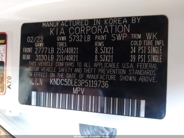 KIA Ev6 Gt 2023 KNDC5DLE3P5119736 Image 9