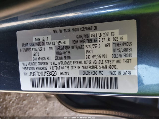 Mazda Cx-5 Touring 2018 JM3KFACM1J1334620 Image 9