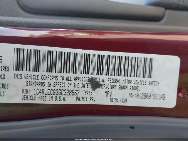 1C4RJECG3GC328967 Jeep Grand Cherokee High Altitude