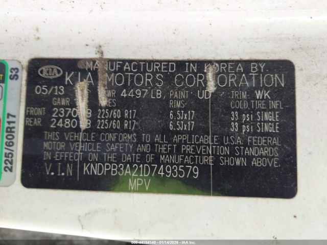 2013 KIA SPORTAGE KNDPB3A21D7493579 Photo 8