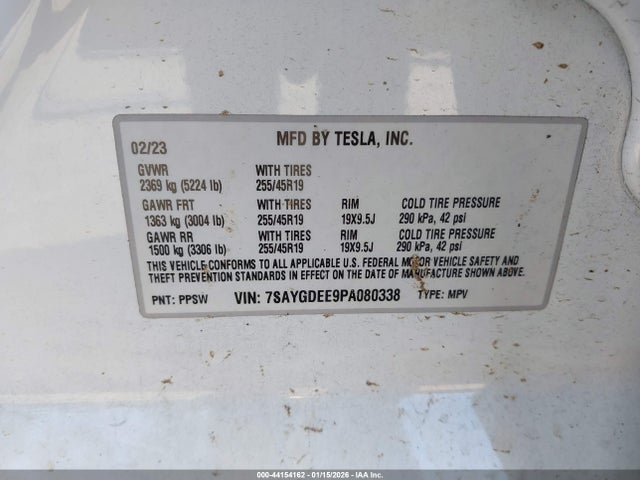 2023 TESLA MODEL Y 7SAYGDEE9PA080338 Photo 8