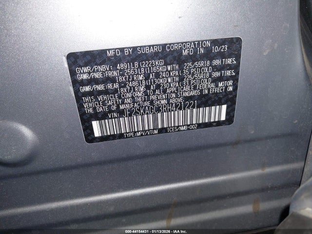 JF2SKAGC3RH421221 Subaru Forester Sport