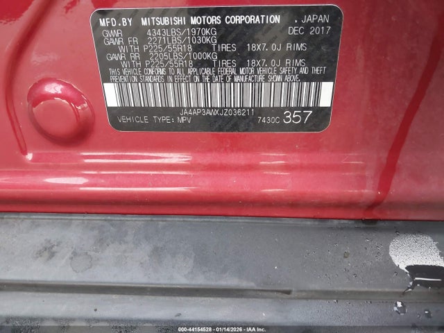 2018 MITSUBISHI OUTLANDER SPORT JA4AP3AWXJZ036211 Photo 8