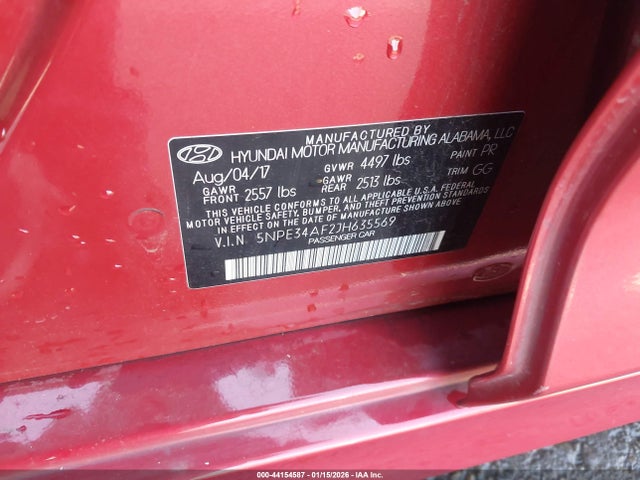 5NPE34AF2JH635569 Hyundai SONATA SEL