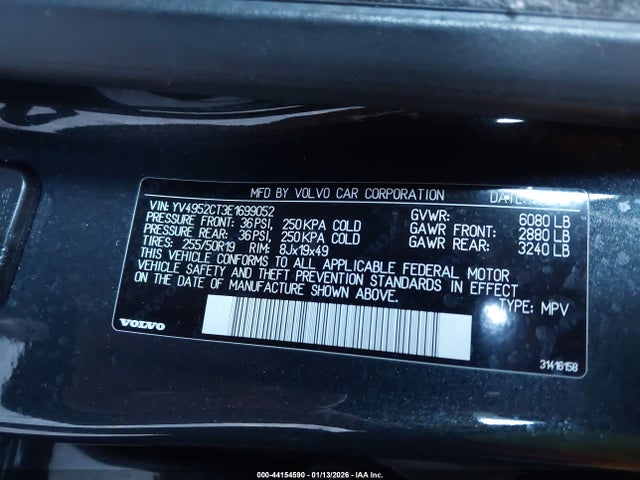 2014 VOLVO XC90 YV4952CT3E1699052 Photo 8