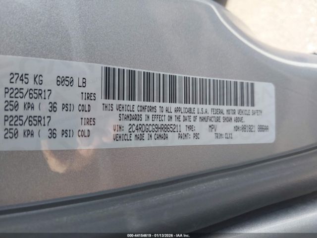 2017 DODGE GRAND CARAVAN 2C4RDGCG9HR865211 Photo 8