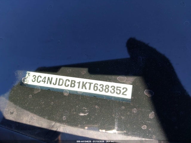 Auction sale of the 2019 Jeep Compass Limited 4x4, vin: 3C4NJDCB1KT638352, lot number: 44154626