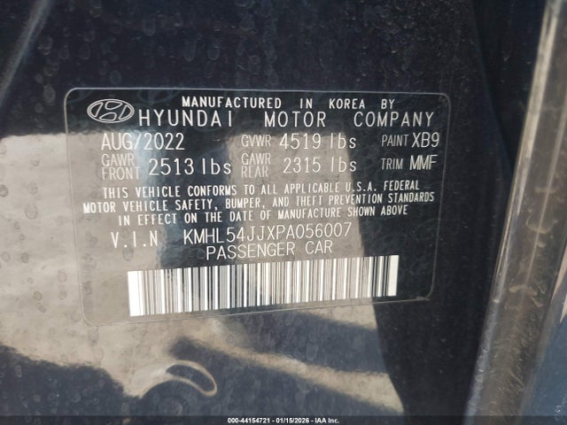 KMHL54JJXPA056007 Hyundai Sonata Hybrid Limited