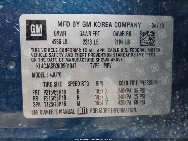 2019 BUICK ENCORE KL4CJASB3KB901847 Photo 8