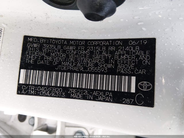 JTDEPRAE9LJ055593 Toyota COROLLA LE