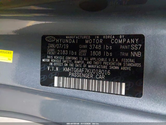 2019 HYUNDAI VELOSTER KMHTG6AF7KU018016 Photo 8