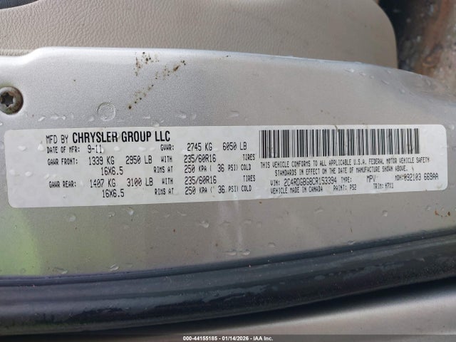 2012 DODGE GRAND CARAVAN 2C4RDGBG8CR153394 Photo 8