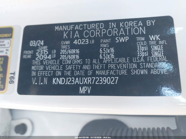 KNDJ23AUXR7239027 KIA SOUL LX