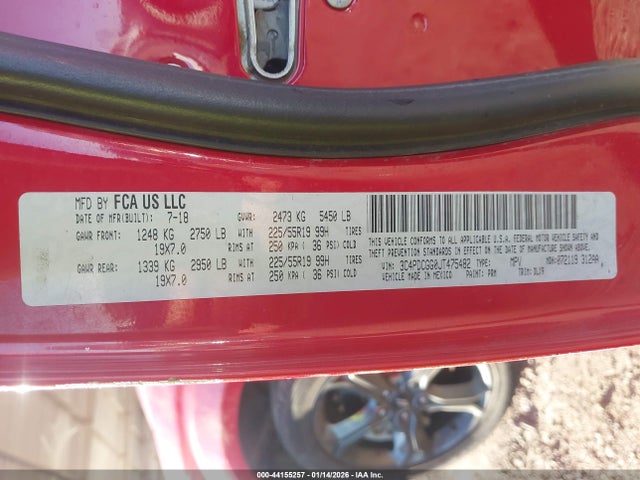 3C4PDCGG0JT475482 Dodge Journey Crossroad