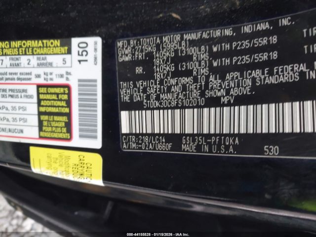 2015 TOYOTA SIENNA 5TDDK3DC8FS102010 Photo 8