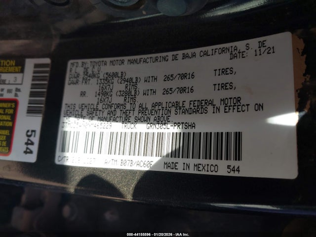 3TMCZ5AN0NM465229 Toyota Tacoma Trd Off Road