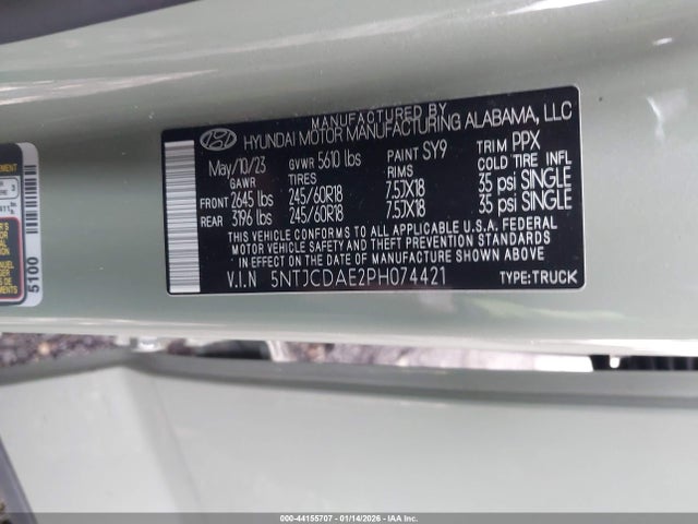 2023 HYUNDAI SANTA CRUZ 5NTJCDAE2PH074421 Photo 8